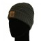 Vass ‘Fleece Lined’ Ribbed Beanie (Suede Badge)