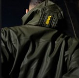 Vass 220 Waterproof Jacket Khaki Hood Image
