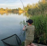 Vass Kids Carp Rising Tee Shirt and Cotton Fishing Cap Carp Angler