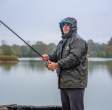 Team Vass 175 Winter Lined Waterproof Jacket Khaki Carp Fishing Spain