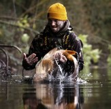 Vass Angler wearing Vass Waders and Honeycmbe Beanie for Fishing Outdoors 2