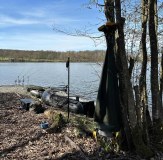 Vass wader hanger for fishing waders storage and drying