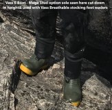 Vass E Boot Mega Stud option sea fishng on rock hopper
