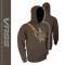 Vass Classic Printed Hoody Edition 2 - Khaki Edition with Vass Shoulder Strap Print