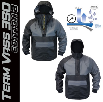 Team Vass 350 Winter Lined Waterproof Smock Edition 2 - Grey/Black