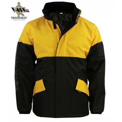 Team Vass 350 Winter Lined Waterproof Jacket - Black/Yellow