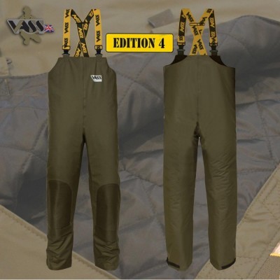 Team Vass 175 Winter Lined Waterproof Bib & Brace - Khaki