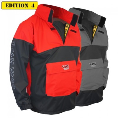 Team Vass 175 Unlined Waterproof Smock - Red/Black & Grey/Black