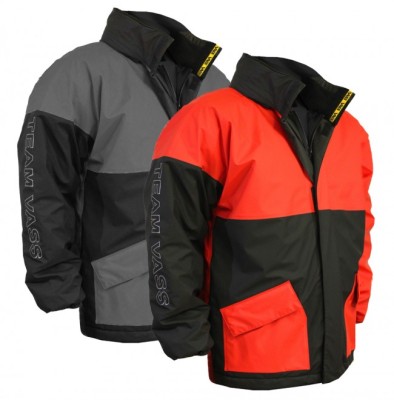 Team Vass 175 Winter Lined Waterproof Jacket - Red/Black & Grey/Black