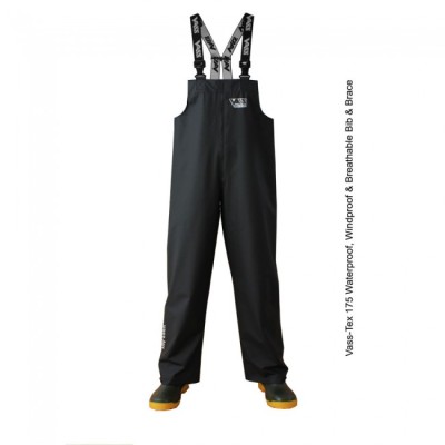 Vass-Tex 175 Bib & Brace - Black